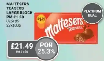 Bestway Maltesers teasers large block offer