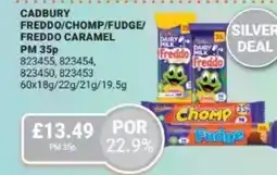Bestway Cadbury freddo/chomp/fudge/ freddo caramel offer