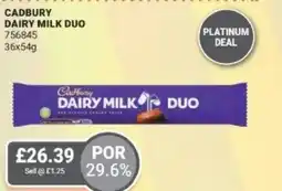 Bestway Cadbury dairy milk duo offer