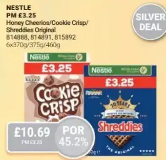 Bestway NESTLE Honey Cheerios/Cookie Crisp/ Shreddies Original offer