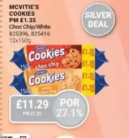 Bestway MCVITIE'S COOKIES Choc Chip/White offer
