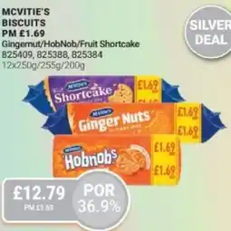 Bestway MCVITIE'S BISCUITS Gingernut/HobNob/Fruit Shortcake offer
