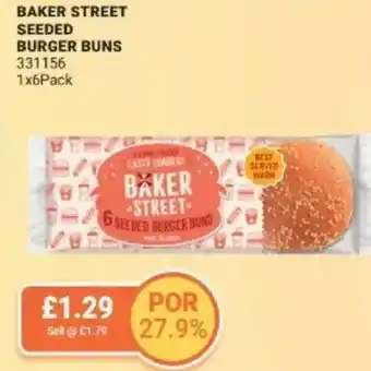 Bestway Baker street seeded burger buns offer