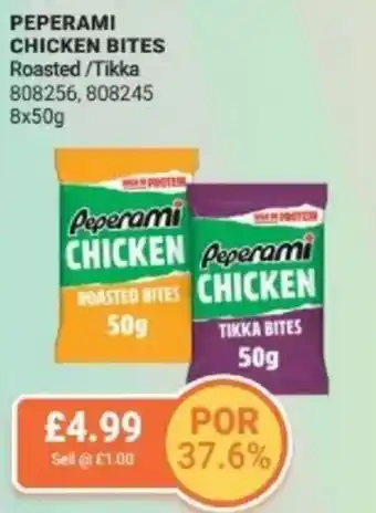 Bestway Peperami cicken bites Roasted/Tikka offer