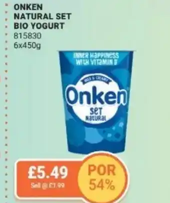 Bestway Onken natural set bio yogurt offer
