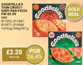 Bestway Goodfella's thin crust/ deep pan pizza offer
