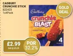Bestway Cadbury crunchie stick offer