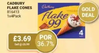 Bestway Cadbury flake cones offer