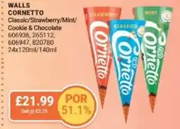 Bestway WALLS CORNETTO Classic/Strawberry/Mint/ Cookie & Chocolate offer