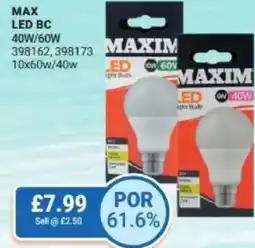 Bestway Max led BC offer