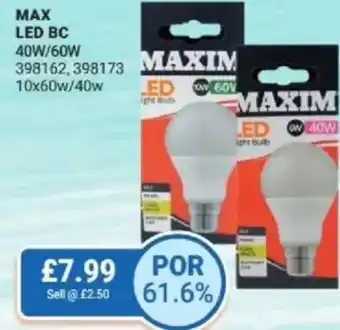 Bestway Max led BC offer