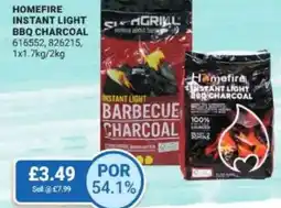 Bestway Homefire instant light bbq charcoal offer