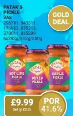 Bestway Patak's pickle offer