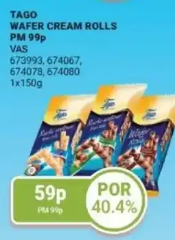 Bestway Tago wafer cream rolls offer