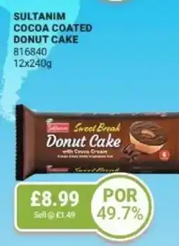 Bestway Sultanim cocoa coated donut cake offer