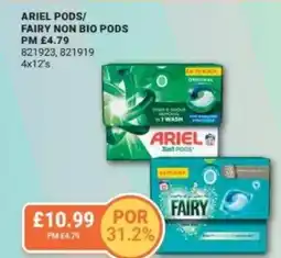 Bestway Ariel pods/ fairy non bio pods offer