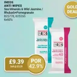 Bestway INEOS ANTI WIPES Sea Minerals & Wild Jasmine/ Rhubarb+Pomegranate offer