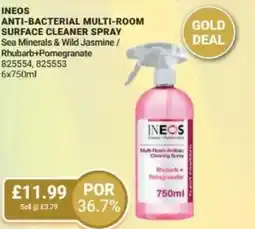 Bestway Ineos anti-bacterial multi-room surface cleaner spray offer