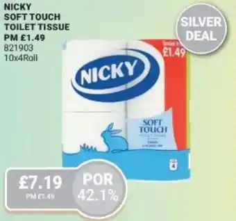 Bestway Nicky soft touch toilet tissue offer