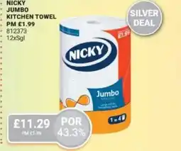 Bestway Nicky jumbo kitchen towel offer