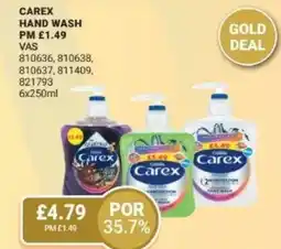 Bestway Carex hand wash offer