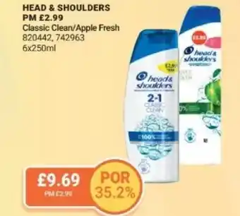 Bestway HEAD & SHOULDERS Classic Clean/Apple Fresh offer