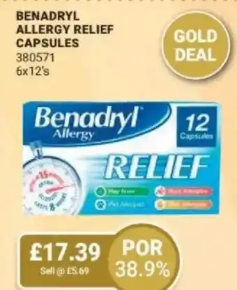 Bestway Benadryl allergy relief capsules offer