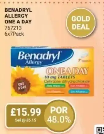 Bestway Benadryl allergy one a day offer