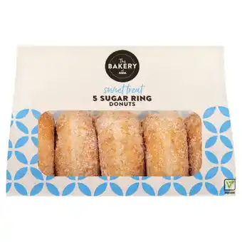 Asda The BAKERY at ASDA 5 Sugar Ring Donuts offer