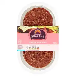 Asda Shazans 4 Quarter Pound Beef Burgers offer