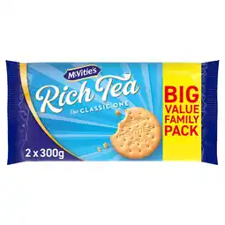 Iceland McVitie's Rich Tea The Classic One Twin Pack 2 x 300g, 600g offer