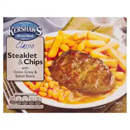 Morrisons Kershaws Classic Steaklet & Chips offer