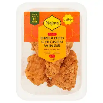 Morrisons Najma Spicy Breaded Chicken Wings 320g offer