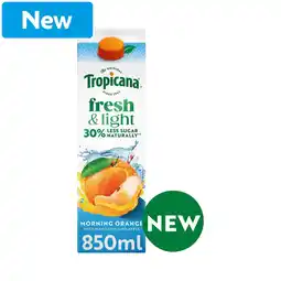 Morrisons Tropicana Fresh & Light Orange 850ml offer