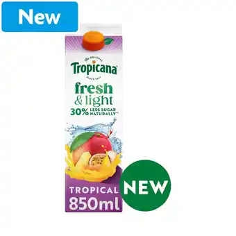 Morrisons Tropicana Fresh & Light Tropical 850ml offer