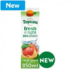 Morrisons Tropicana Fresh & Light Apple 850ml offer