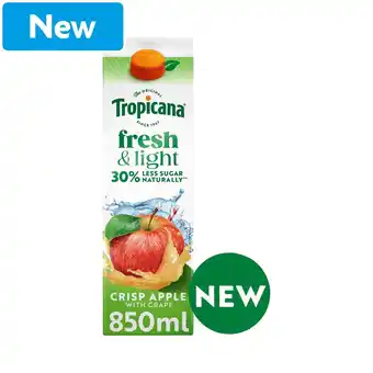 Morrisons Tropicana Fresh & Light Apple 850ml offer