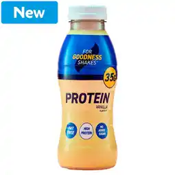Morrisons For Goodness Shakes 35g Protein Vanilla Shake 330ml offer