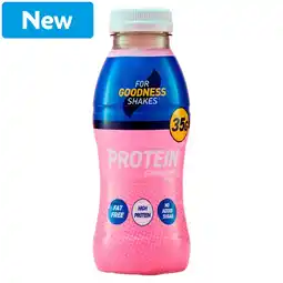 Morrisons For Goodness Shakes 35g Protein Strawberry Shake 330ml offer