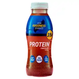 Morrisons For Goodness Shakes 35g Protein Chocolate Shake 330ml offer