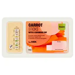 Asda ASDA Carrot Sticks with a Houmous Dip 100g offer