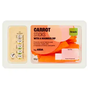 Asda ASDA Carrot Sticks with a Houmous Dip 100g offer