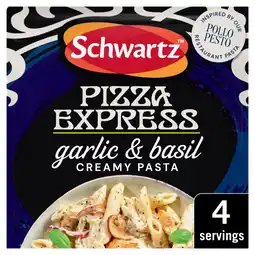 Asda Schwartz Pizza Express Garlic & Basil Creamy Pasta 35g offer