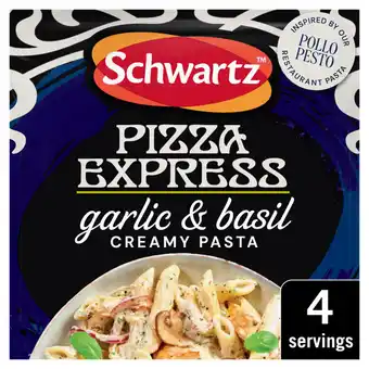 Asda Schwartz Pizza Express Garlic & Basil Creamy Pasta 35g offer