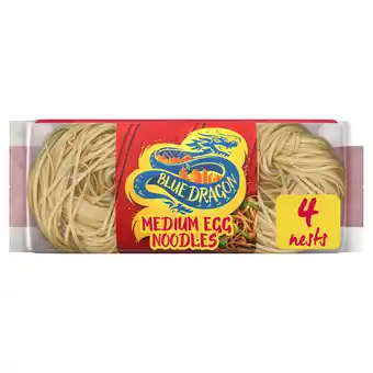 Iceland Blue Dragon Medium Egg Noodles 250g offer