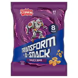 Iceland Golden Wonder Transform-A-Snack Saucy BBQ Flavour Snacks 8 x 12g (96g) offer