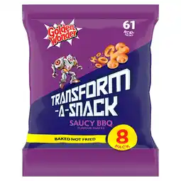 Iceland Golden Wonder Transform-A-Snack Saucy BBQ Flavour Snacks 8 x 12g (96g) offer