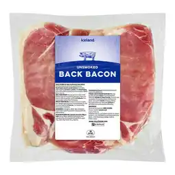 Iceland Iceland Unsmoked Back Bacon 2kg offer