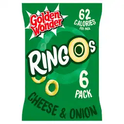 Iceland Golden Wonder Ringos Cheese & Onion 6 x 12.5g offer