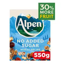 Morrisons Alpen Muesli No Added Sugar offer